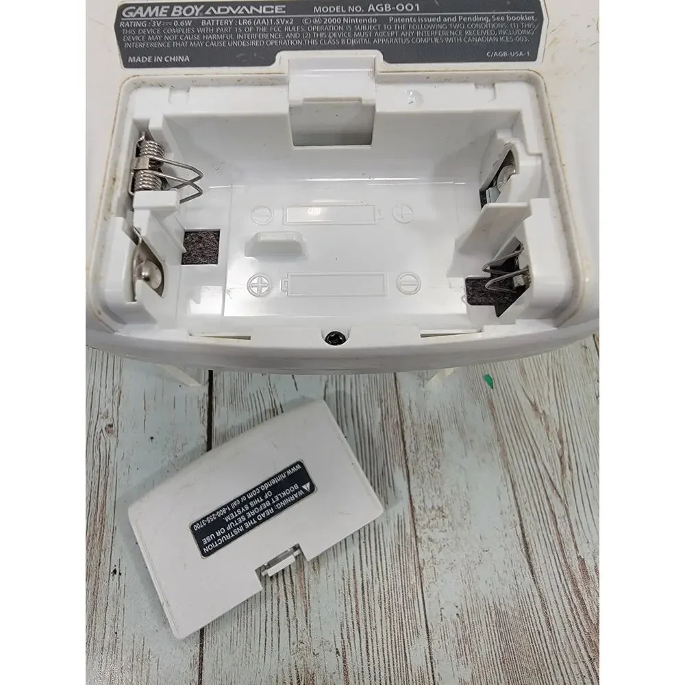 Genuine Nintendo Game Boy Advance GBA Console AGB-001 White Tested and Working!